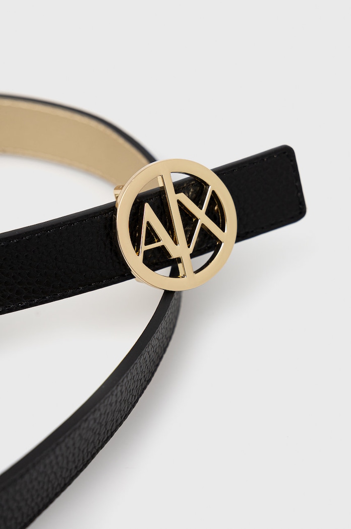 Doplňky Oboustranný pásek Armani Exchange 941118.0A877 černá