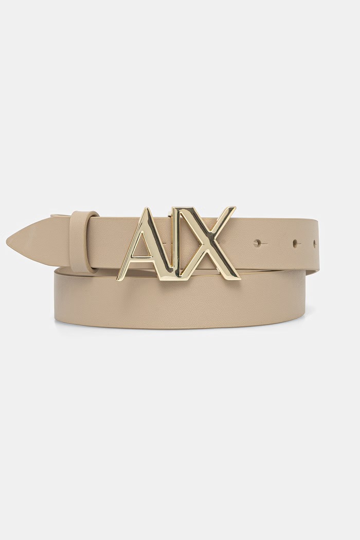 Armani Exchange колан дамски от кожа бежов 941125.CC719