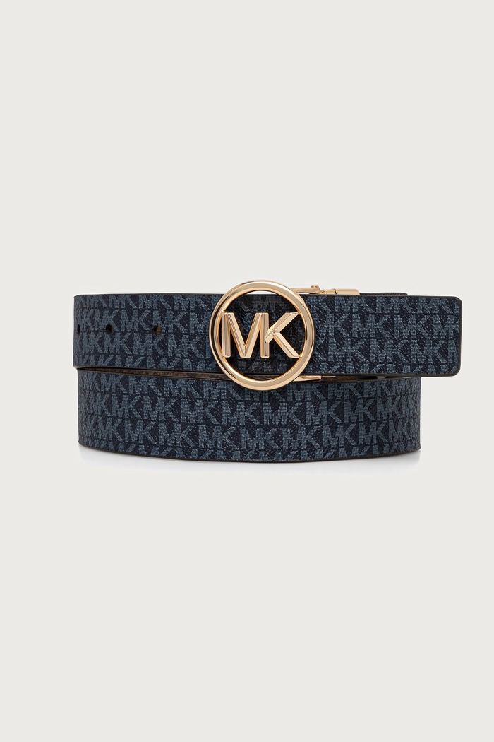 MICHAEL Michael Kors obojstranný opasok dámsky z imitácie kože modrá 551342