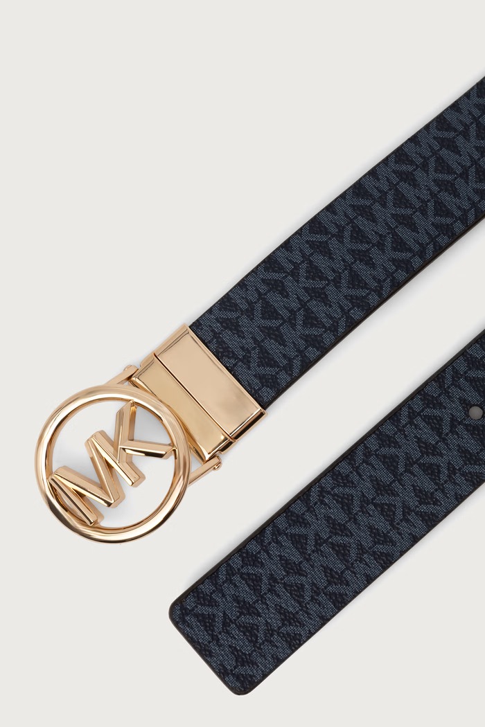 Doplnky MICHAEL Michael Kors obojstranný opasok dámsky z imitácie kože 551342 modrá