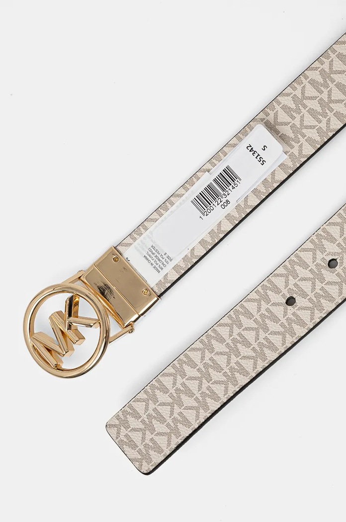MICHAEL Michael Kors oboustranný pásek dámský z imitace kůže 551342 černá SS26