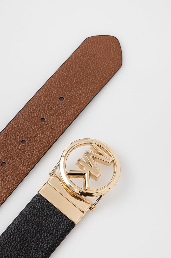 MICHAEL Michael Kors curea de piele cu două fețe 558285 negru SS26