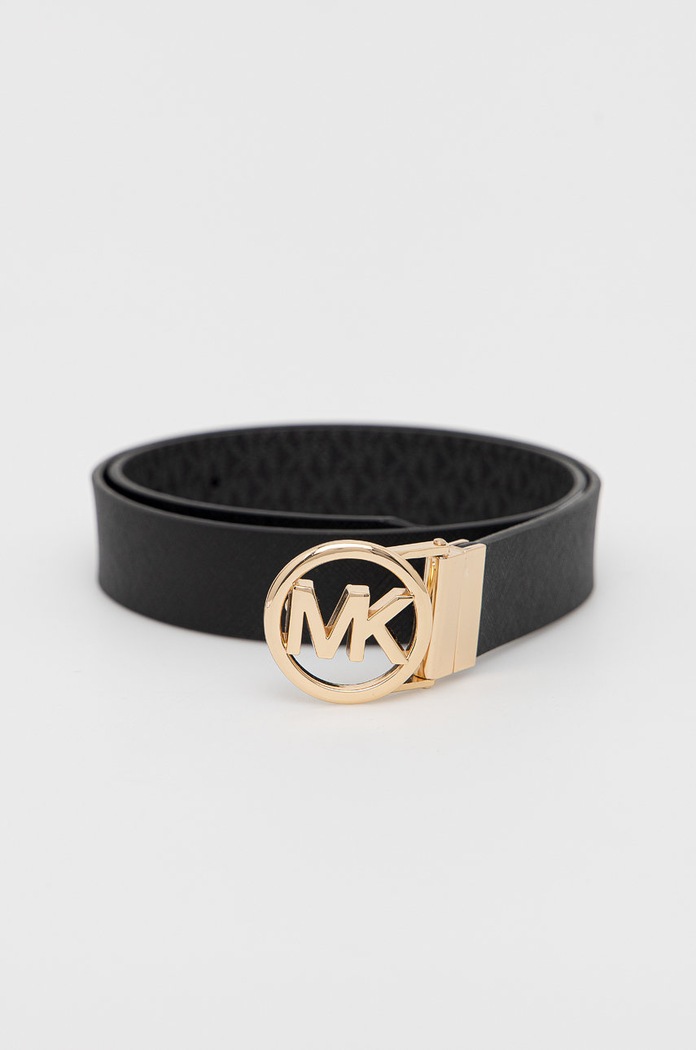 MICHAEL Michael Kors dvostranski pas ženski iz umetnega usnja črna 558725