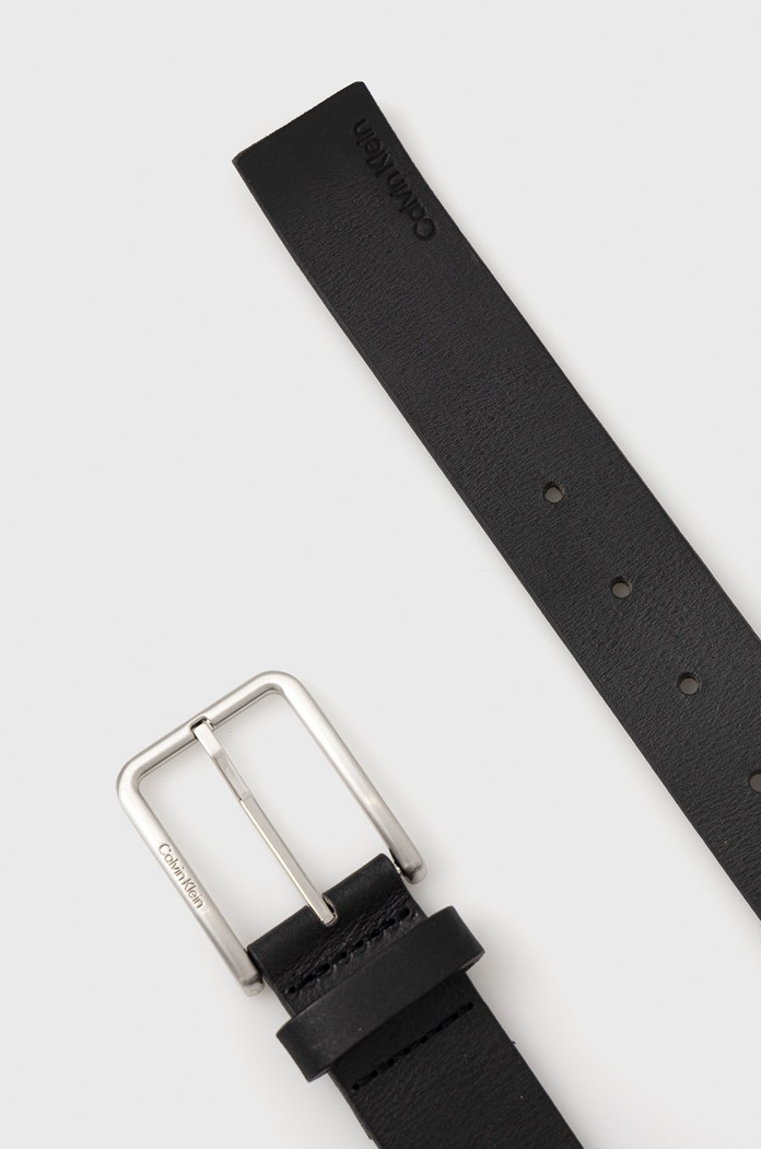 Δερμάτινη ζώνη Calvin Klein K50K509654.9BYY μαύρο AW22
