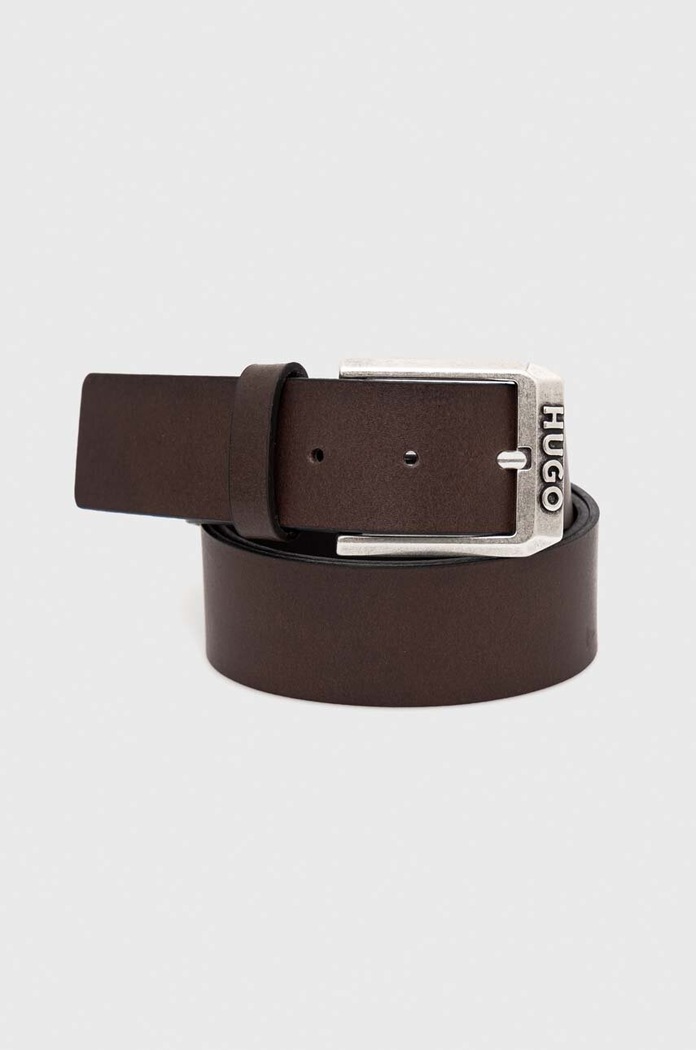 HUGO ремінь чоловічий шкіряний Gelio-C_Sz40 коричневий 50480441