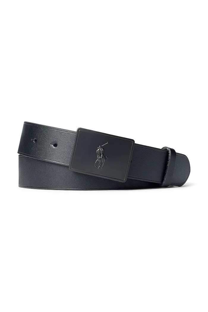Polo Ralph Lauren Pasek skórzany czarny 405691693.