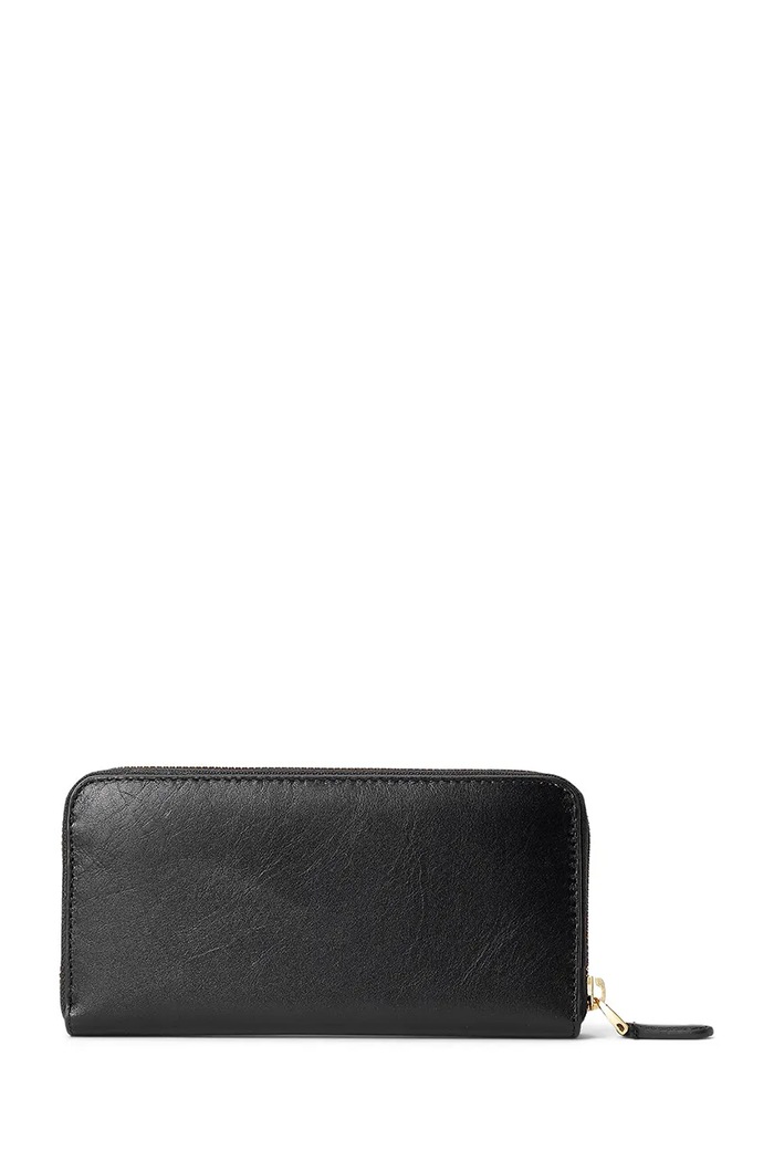 Lauren Ralph Lauren portfel skórzany 432876730003 432876730003 czarny AW22