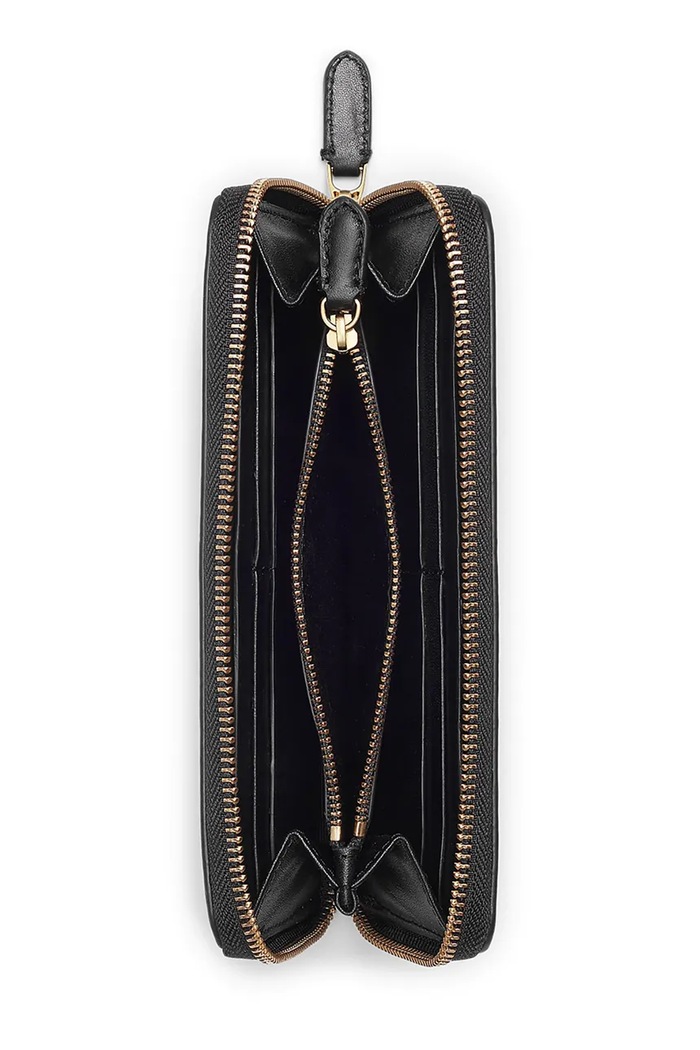 Akcesoria Lauren Ralph Lauren portfel skórzany 432876730003 432876730003 czarny