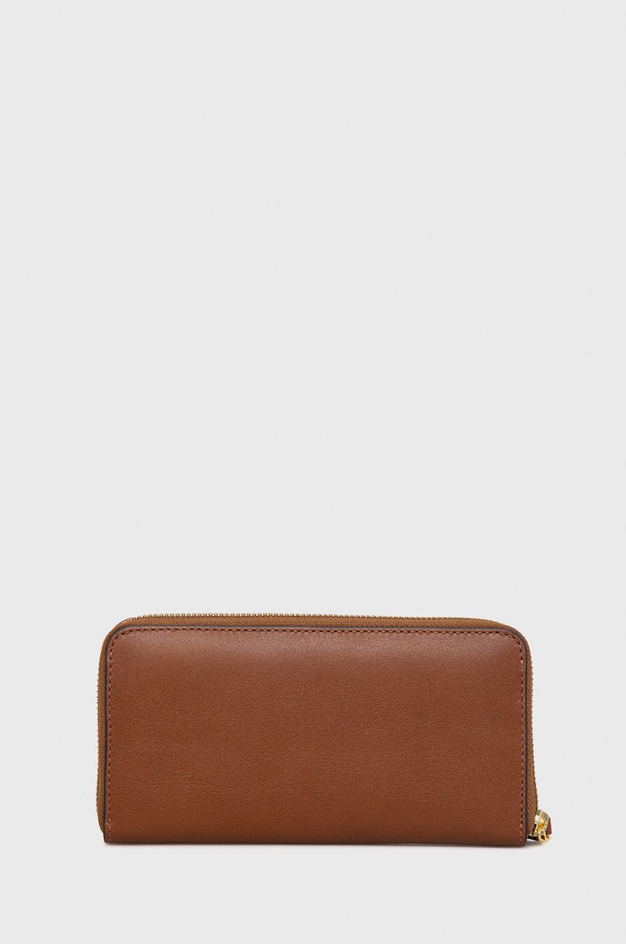 Kožená peněženka Lauren Ralph Lauren 432876730004 hnědá AW22