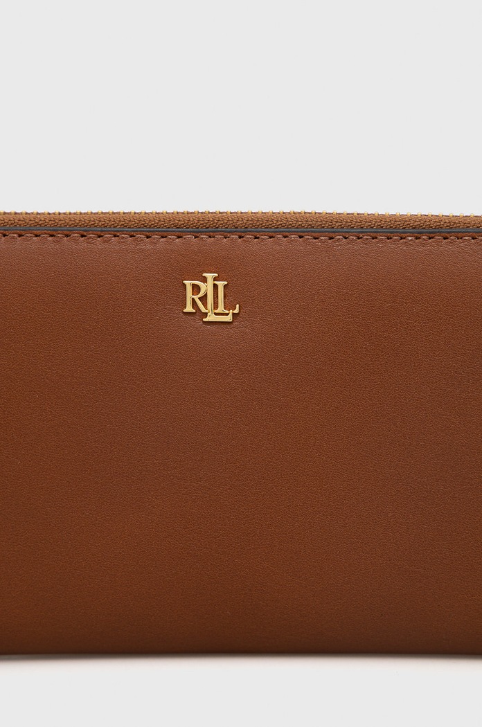 Doplňky Kožená peněženka Lauren Ralph Lauren 432876730004 hnědá
