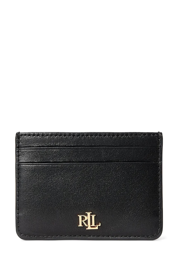 Lauren Ralph Lauren etui na karty skórzane 432876732001 skóra licowa czarny 432876732001
