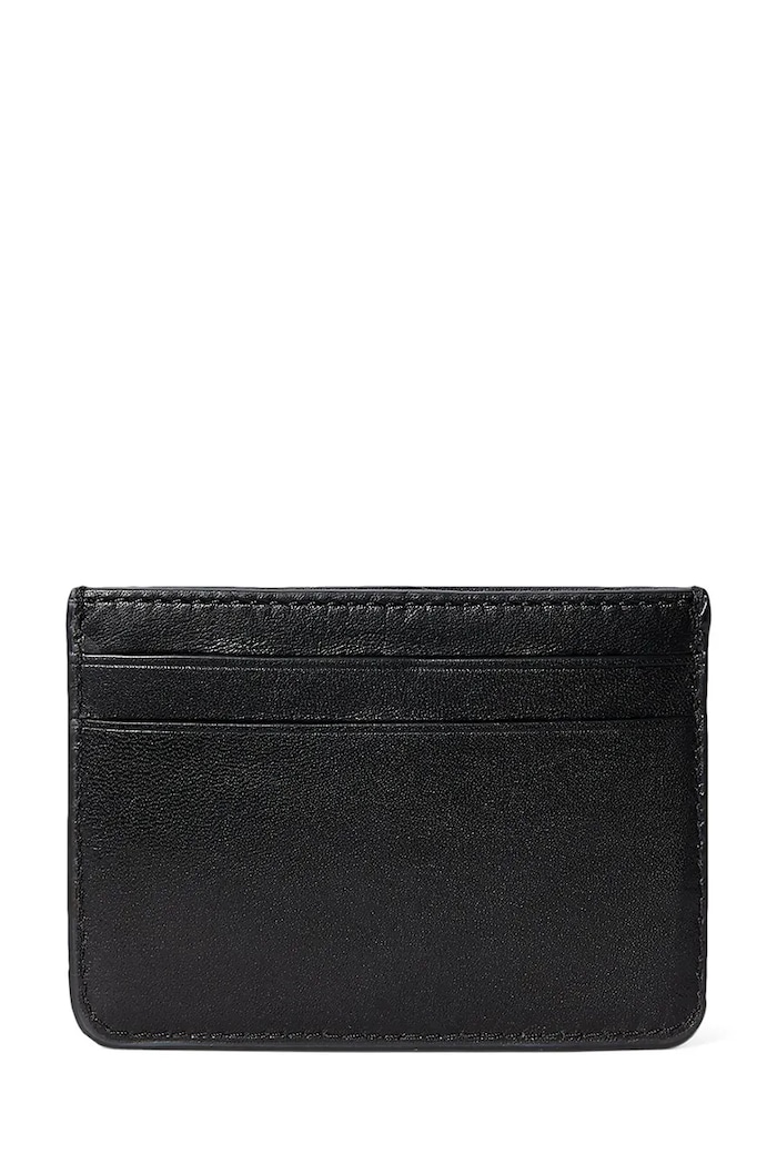 Lauren Ralph Lauren etui na karty skórzane 432876732001 432876732001 czarny AW22