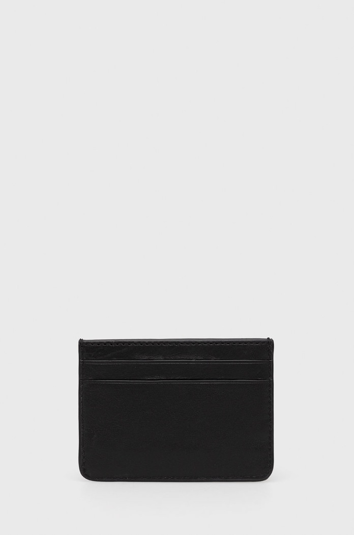 Doplnky Kožené puzdro na karty Lauren Ralph Lauren 432876732001 čierna