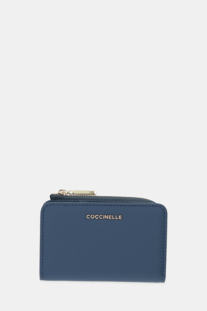 Кожен портфейл Coccinelle гладка кожа син E2.MW5.17.01.01