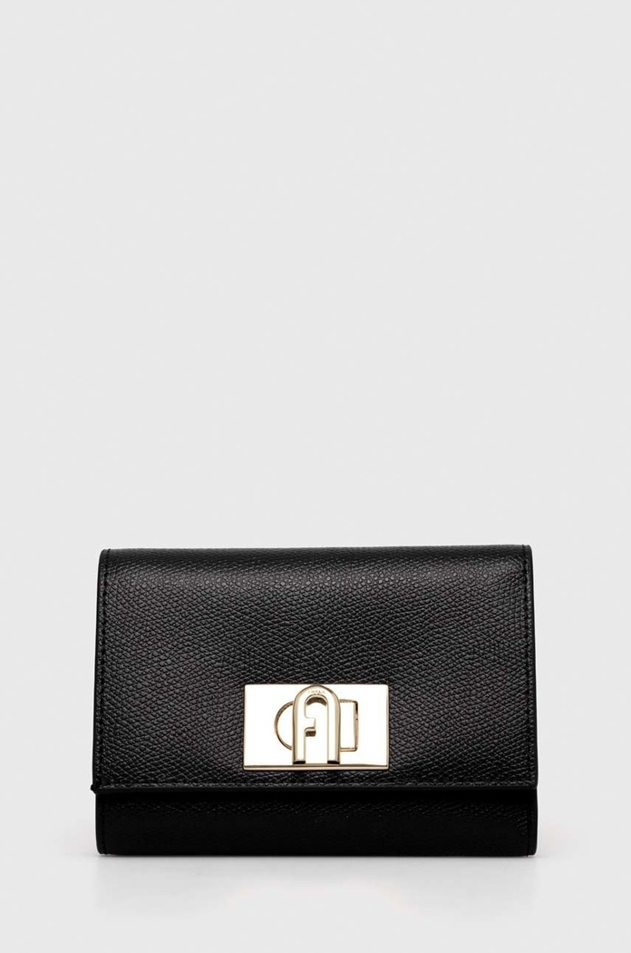 Kožená peňaženka Furla usňová koža čierna WP00225.ARE000.ARES
