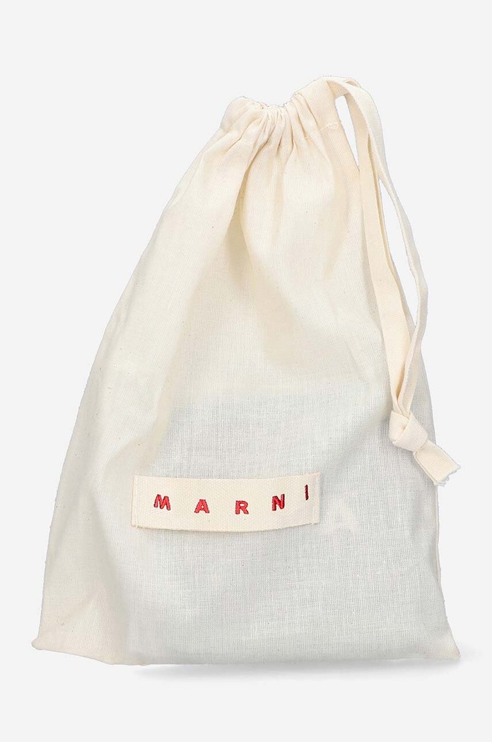 Шкіряний гаманець Marni PFMO0058U1.P2644 бежевий