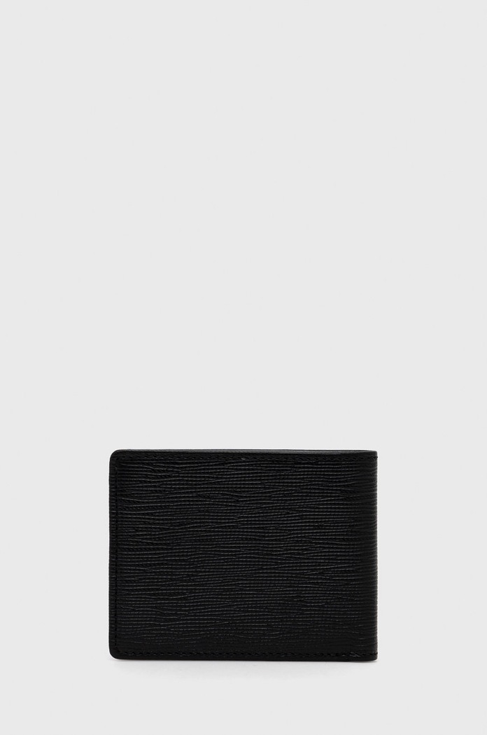 Kožená peněženka BOSS 50470472 černá AW22