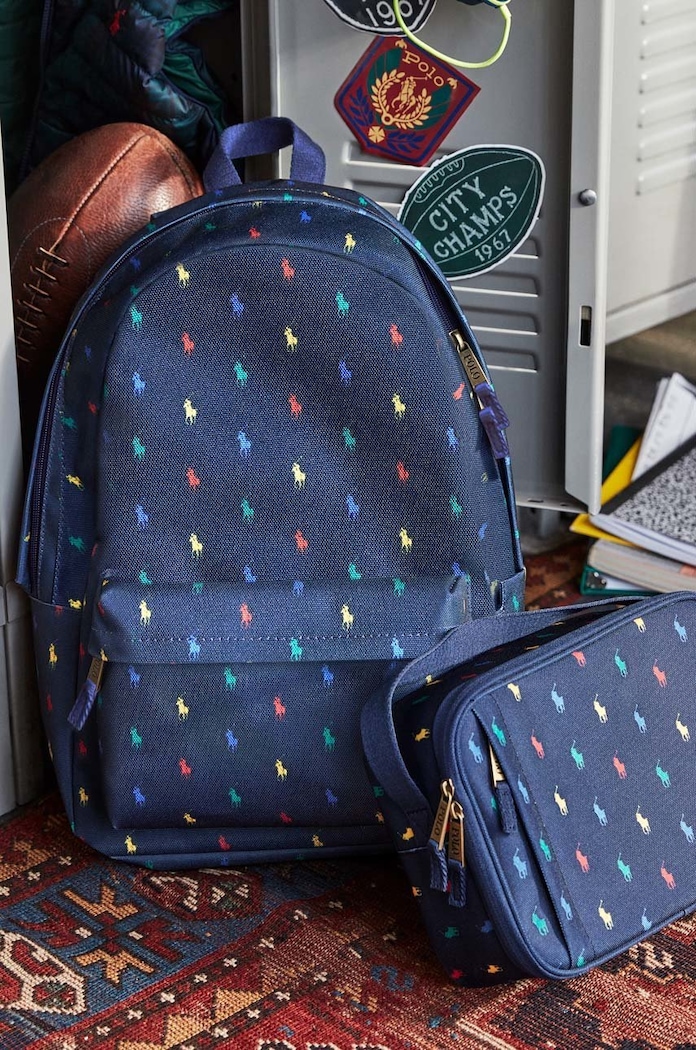 Ruksak Polo Ralph Lauren vzorovaný tmavomodrá 9AR048