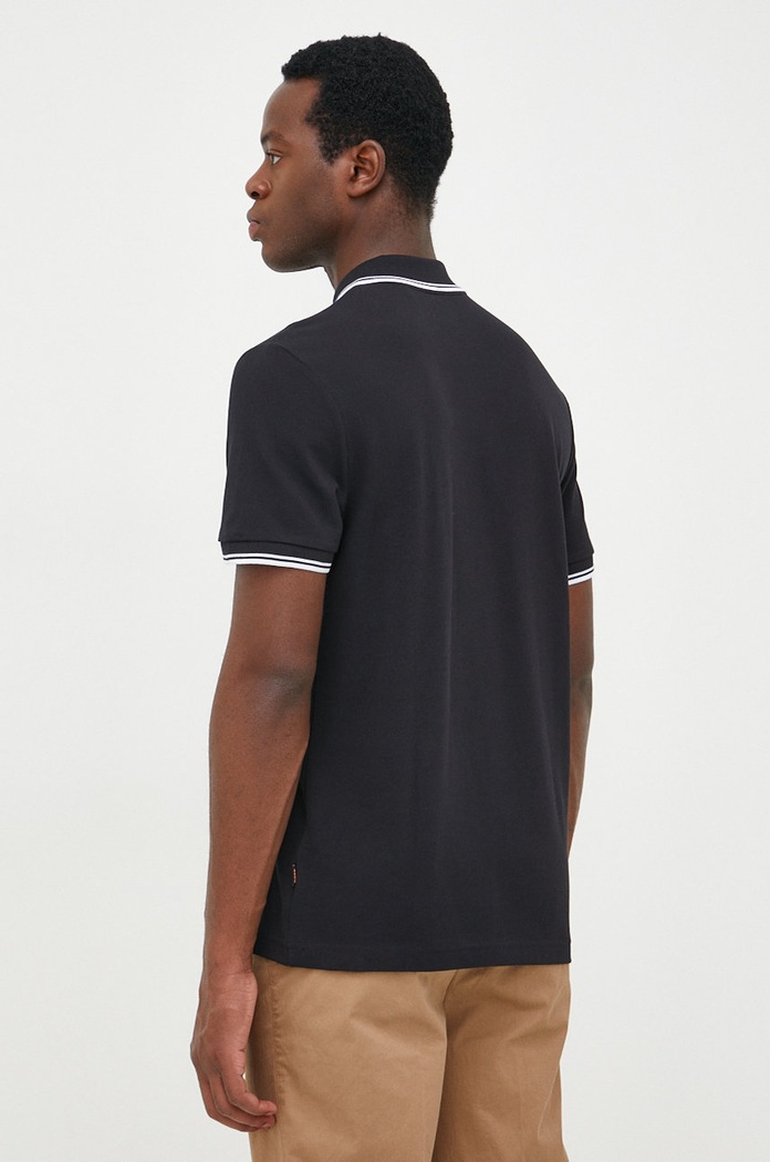 Odzież BOSS polo bawełniane BOSS ORANGE 50468843 50468843 czarny
