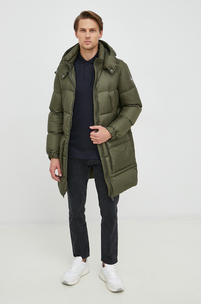 Bavlněné polo tričko Emporio Armani 6L1FE1.1JPRZ námořnická modř AW22