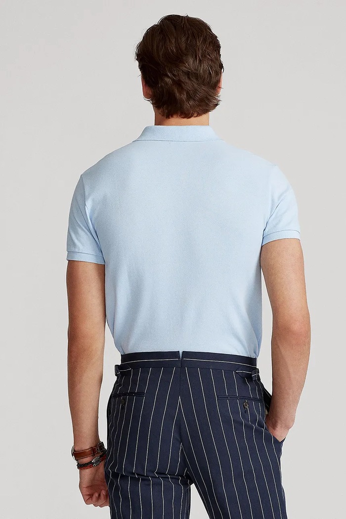Polo Ralph Lauren polo pentru bărbați din bumbac 710795080016 albastru SS26