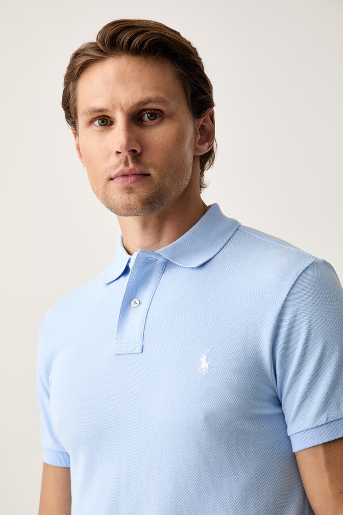Polo Ralph Lauren πόλο ανδρικό βαμβακερό μπλε 710795080016
