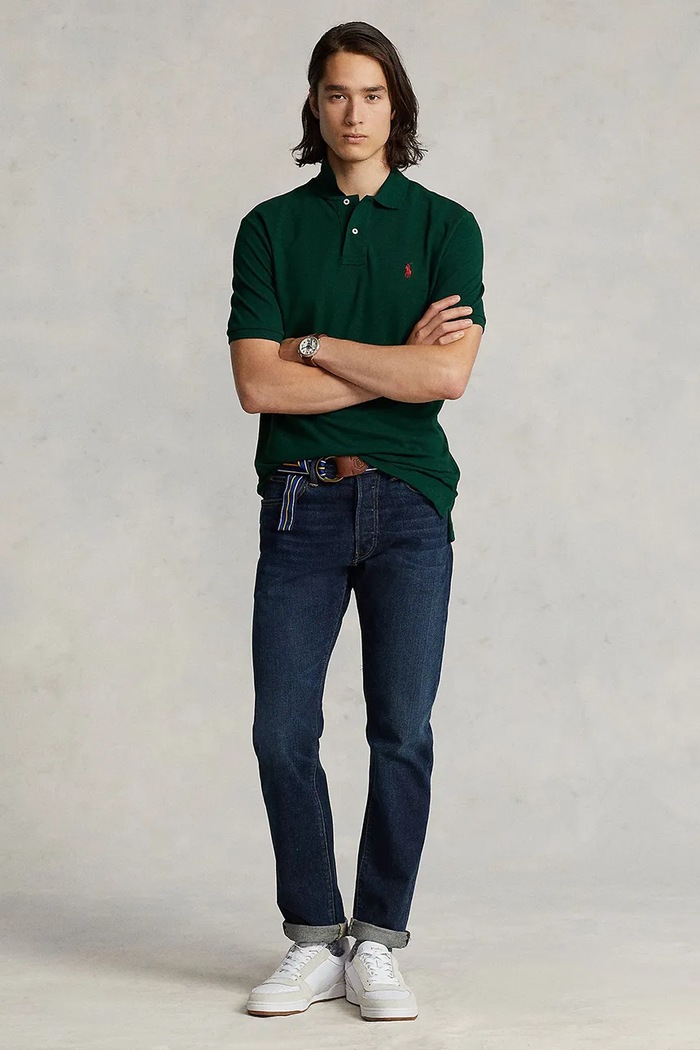 Odzież Polo Ralph Lauren polo bawełniane 710795080018 710795080018 zielony