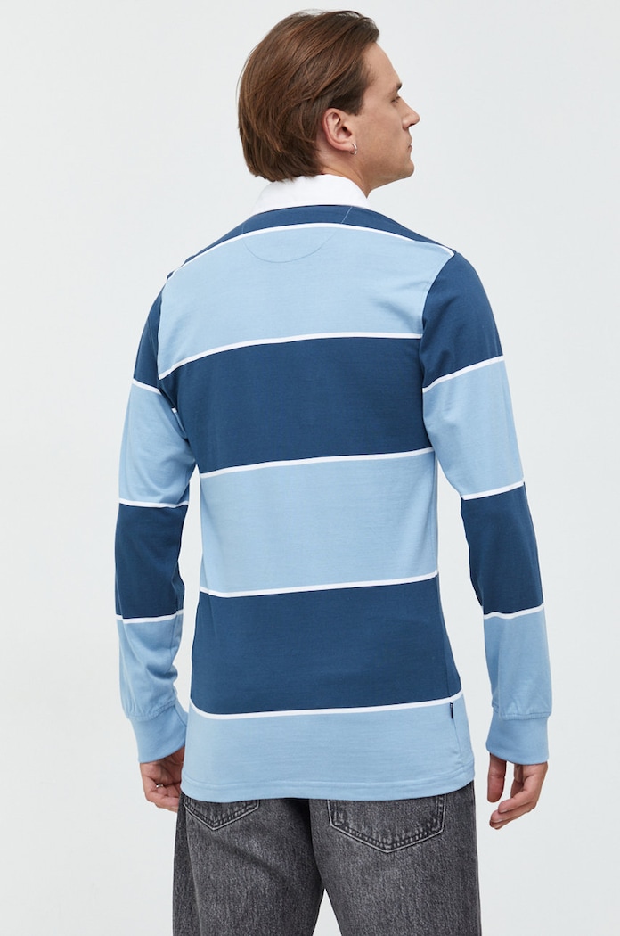 Primitive longsleeve bawełniany niebieski pa322354.blu