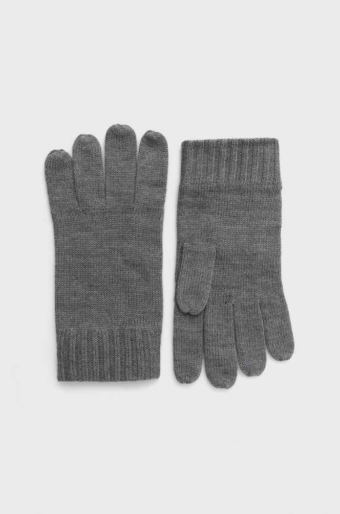 Polo Ralph Lauren Rękawiczki wełniane szary 710886135003