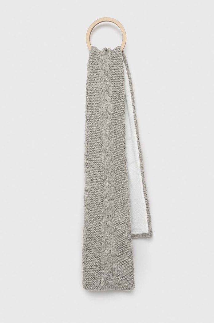 Šal s primesjo volne Superdry Pletenina siva W9310053A.3NW
