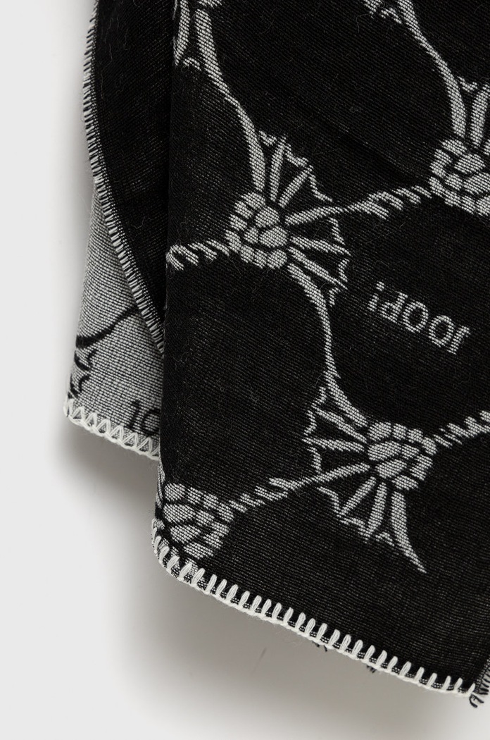 Joop! szal z domieszką wełny 30033086 czarny AW24