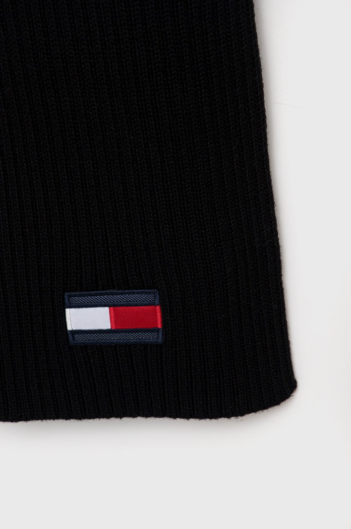 Tommy Hilfiger gyerek sál AU0AU01567.9BYY fekete AW23