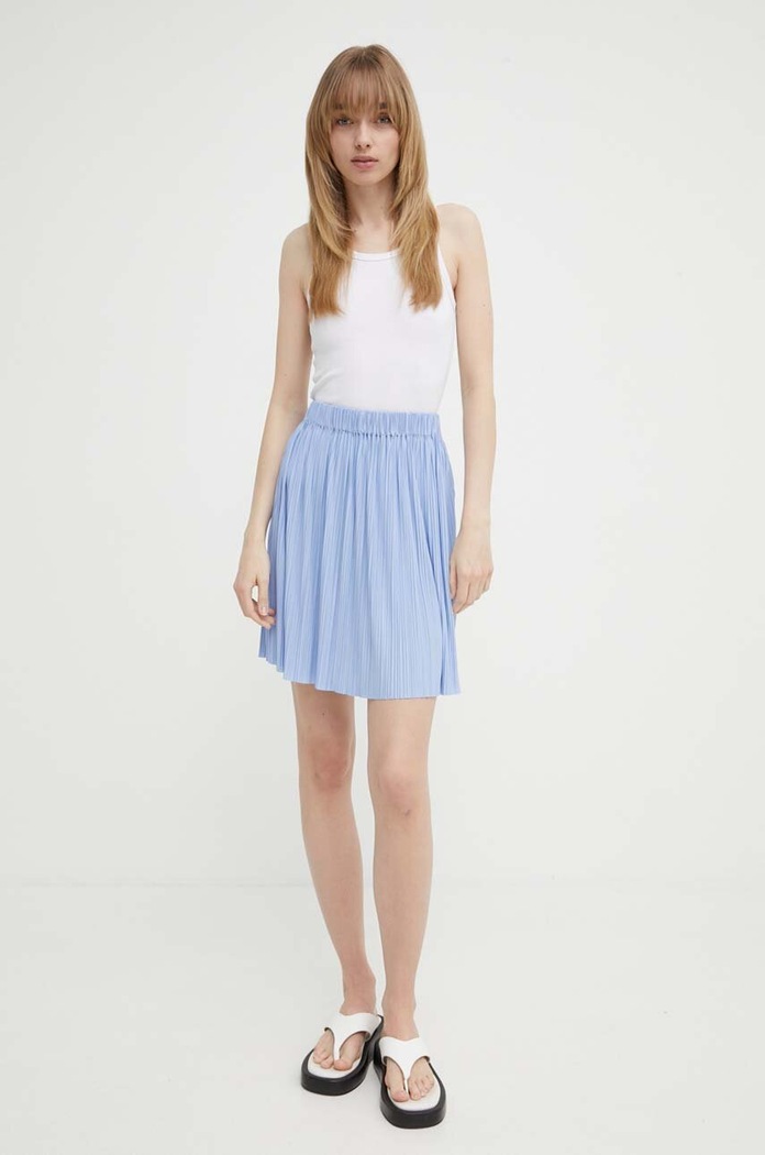 Sukně Samsoe Samsoe F18403400 modrá AW24