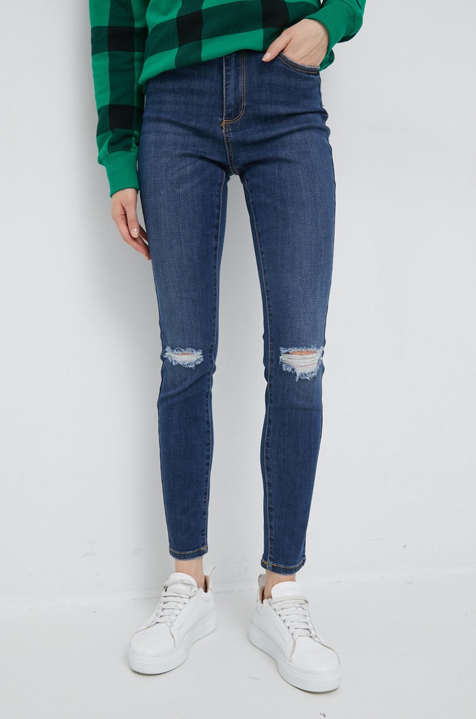 Vero Moda jeansy granatowy 10275361.DarkBlueDe