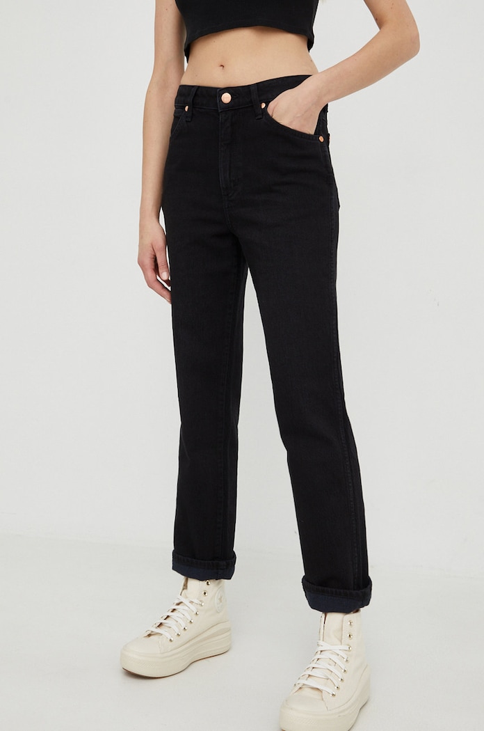 Wrangler jeansy Wild West Prudence Planet friendly czarny W2H241Z28