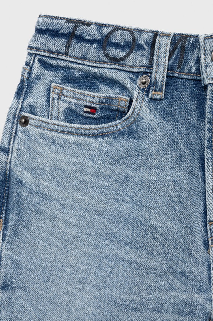 Dziewczynka Tommy Hilfiger jeansy dziecięce KG0KG06595.9BYY niebieski