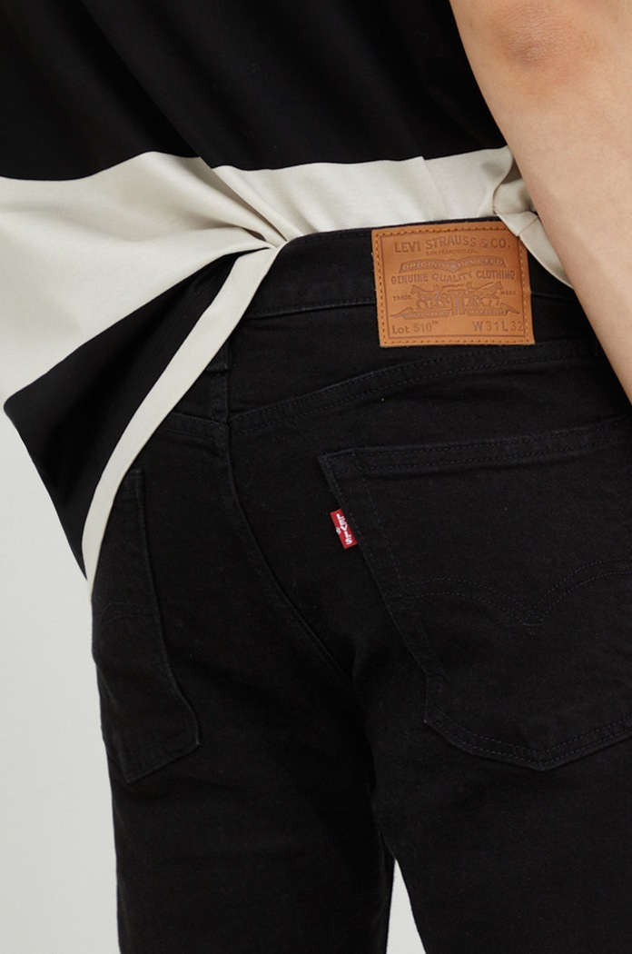 Τζιν παντελόνι Levi's 510 Skinny 05510.1129 μαύρο