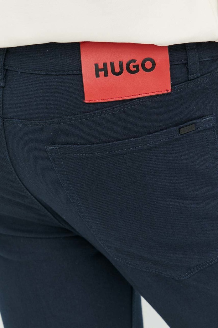 HUGO jeansy 708 granatowy 50481814