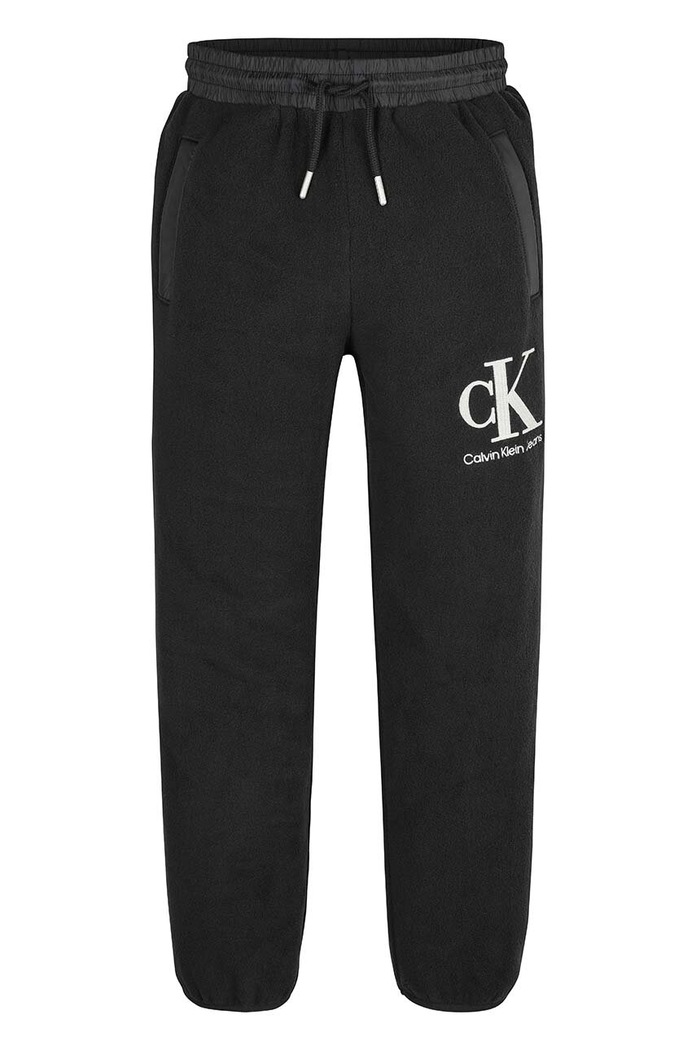 Calvin Klein Jeans spodnie dresowe dziecięce dzianina czarny IB0IB01356.9BYY
