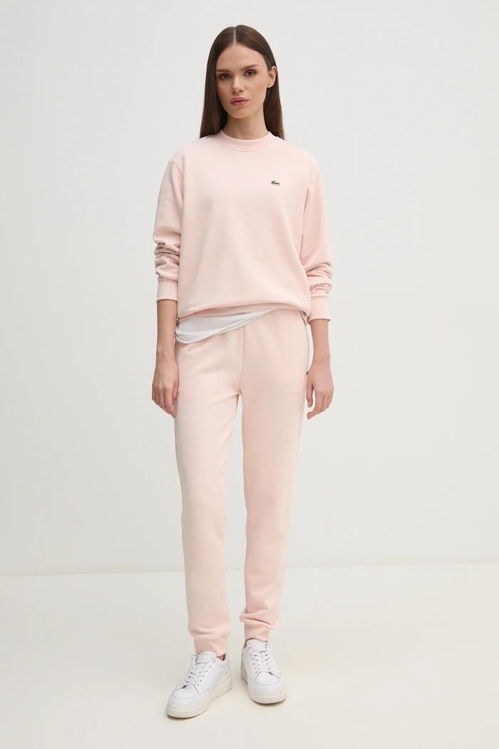 Tepláky Lacoste XF9216 růžová SS25