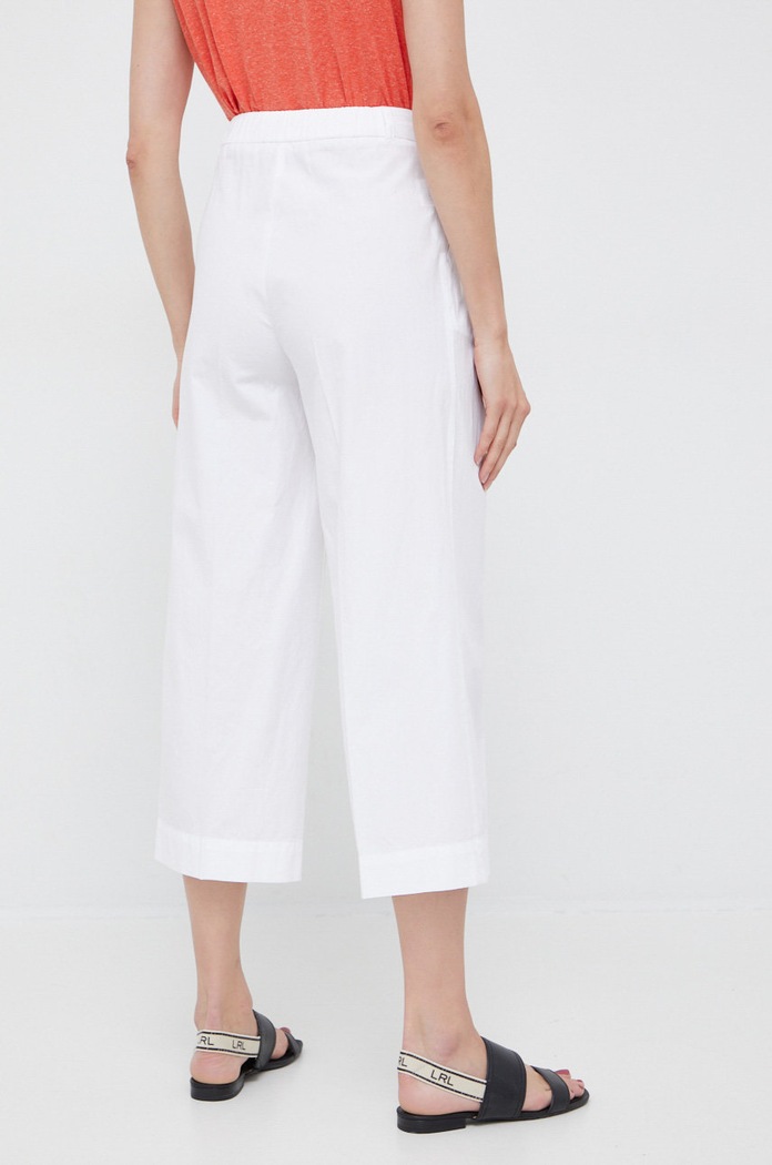 Abbigliamento Sisley pantaloni in cotone 42FFLF02F.101 bianco