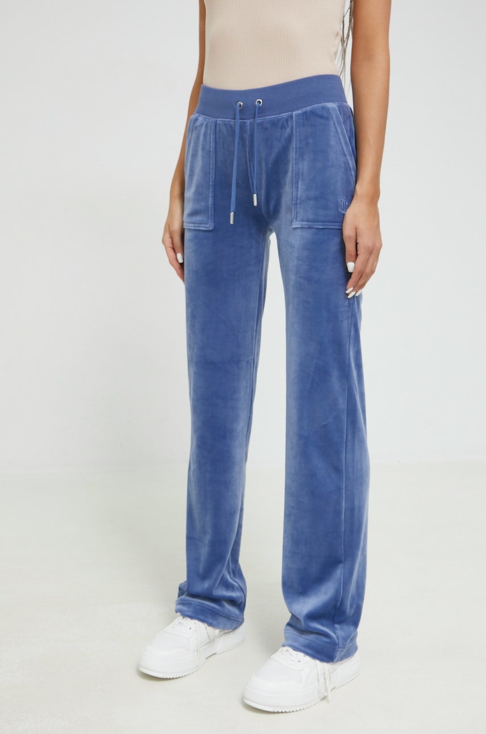 Juicy Couture Spodnie dresowe JCAP180.322 niebieski AW22
