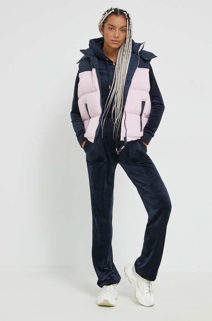 Спортен панталон Juicy Couture JCAP180.131 тъмносин SS26