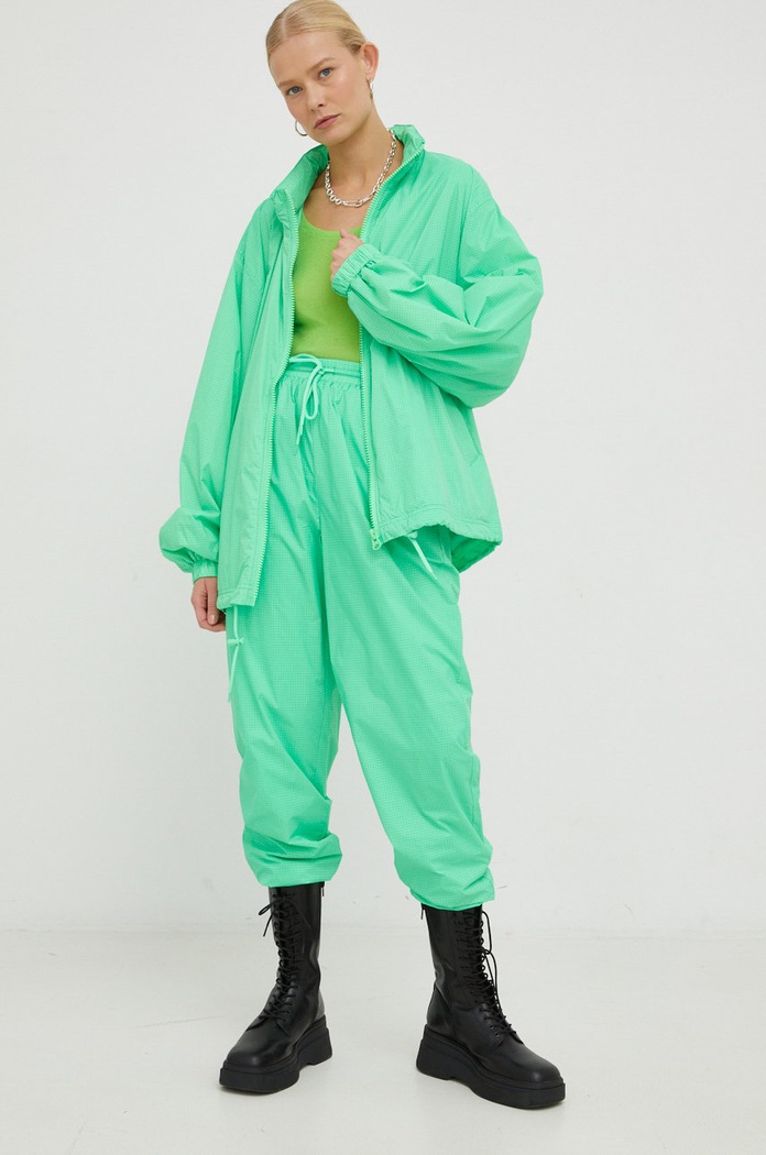 Παντελόνι φόρμας American Vintage LIJY10AH22 πράσινο AW22