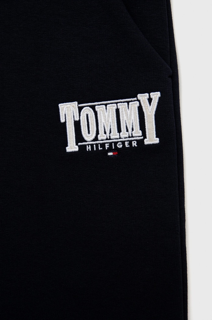 Dziewczynka Tommy Hilfiger spodnie dresowe dziecięce KG0KG06869.9BYY granatowy