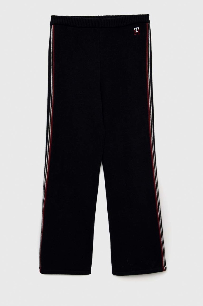 Tommy Hilfiger spodnie dziecięce dzianina granatowy KG0KG06982.9BYY