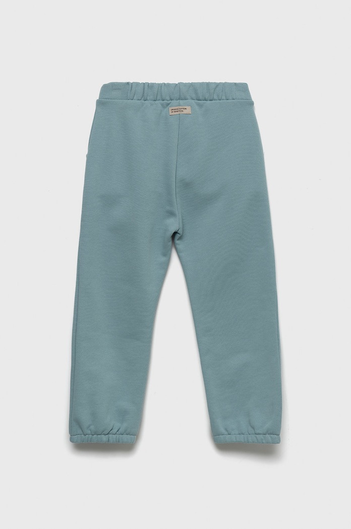 United Colors of Benetton spodnie dresowe bawełniane dziecięce 3QLAGF015.P niebieski AW22