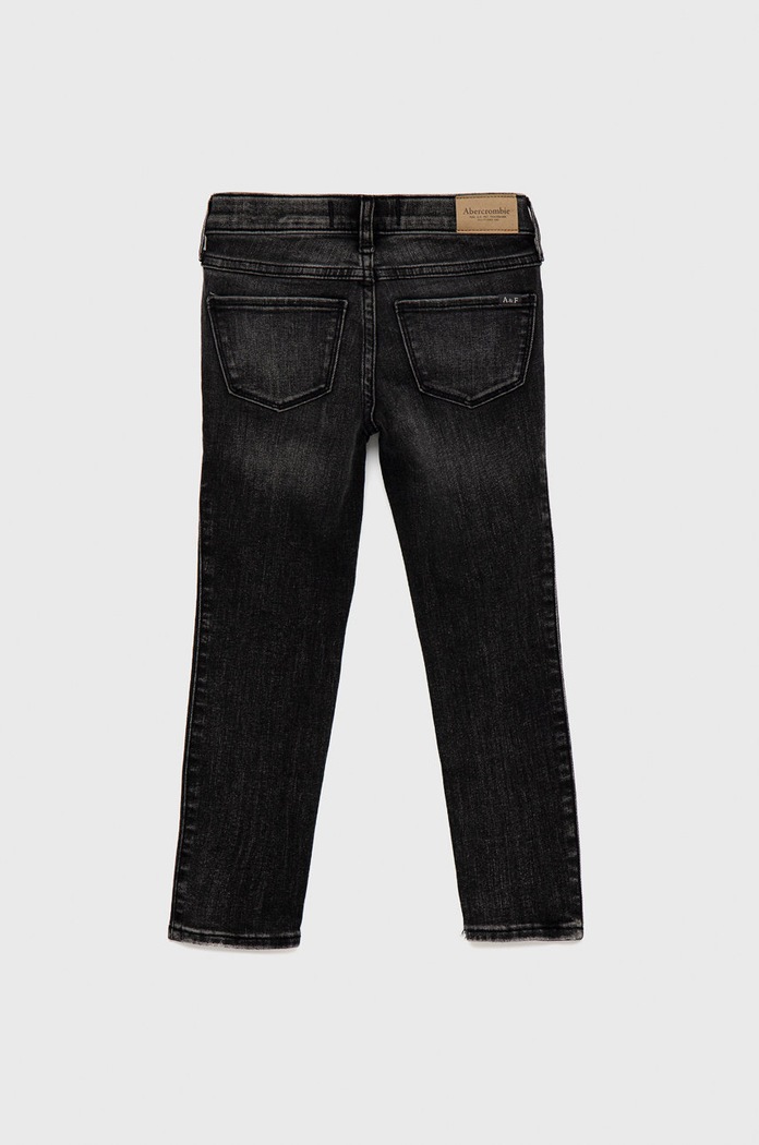 Dječje traperice Abercrombie & Fitch KI255.2918 crna AW22