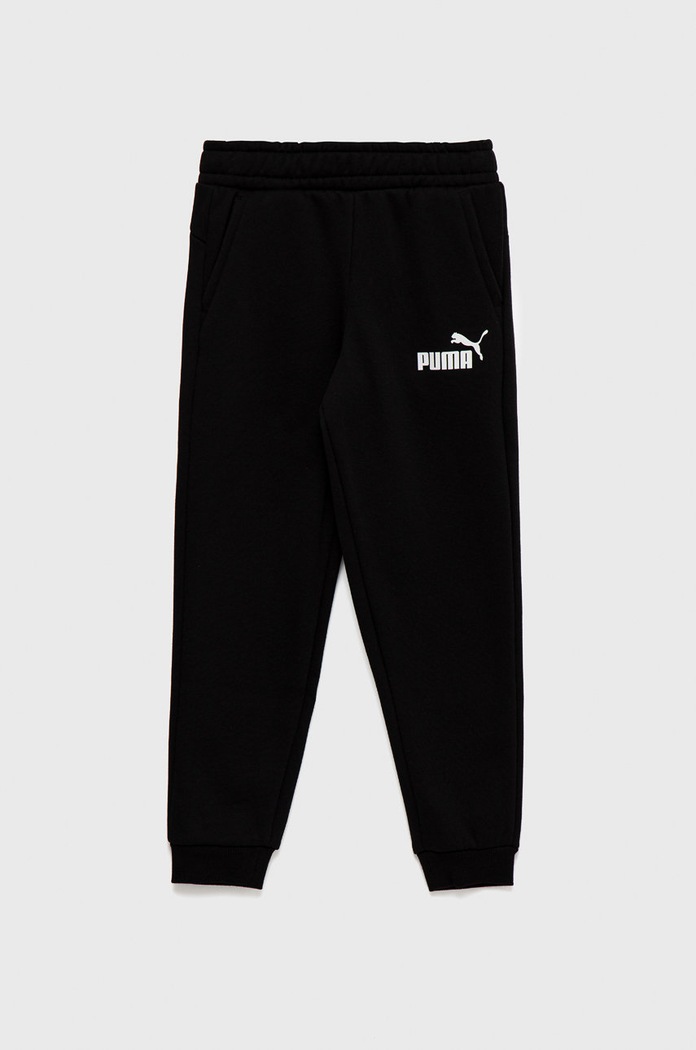 Dětské tepláky Puma pletenina černá 586973.K.9BYY