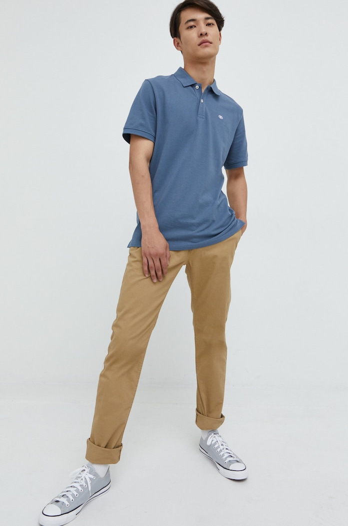 Tom Tailor spodnie 1032865.11610 beżowy AW22